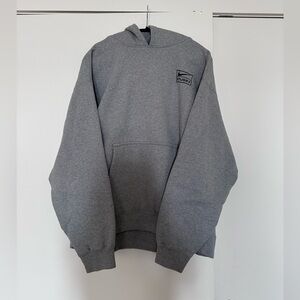 Nike × Stussy Grey Pullover Hoodie
